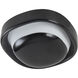 Pebble 8.25 inch Glossy Black ADA Wall Sconce Wall Light