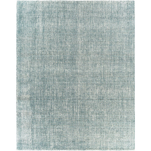 Messina 120 X 96 inch Aqua/White/Olive/Charcoal Handmade Rug in 8 x 10, Rectangle