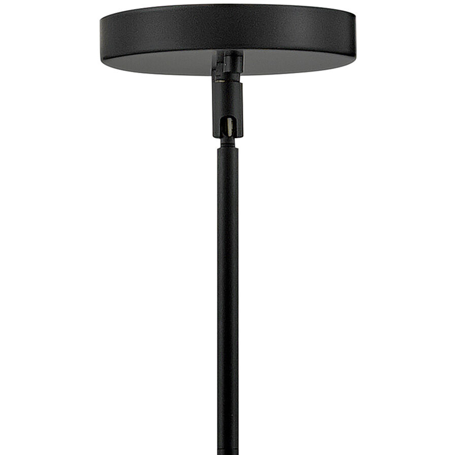 Auggie LED 31 inch Black Chandelier Ceiling Light