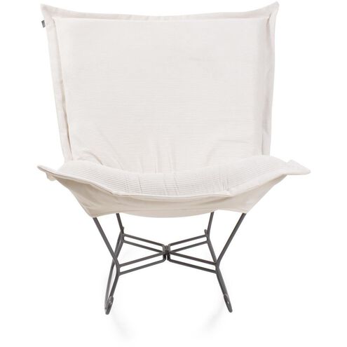 Pana 40 inch Natural Puff Rocker Ottoman