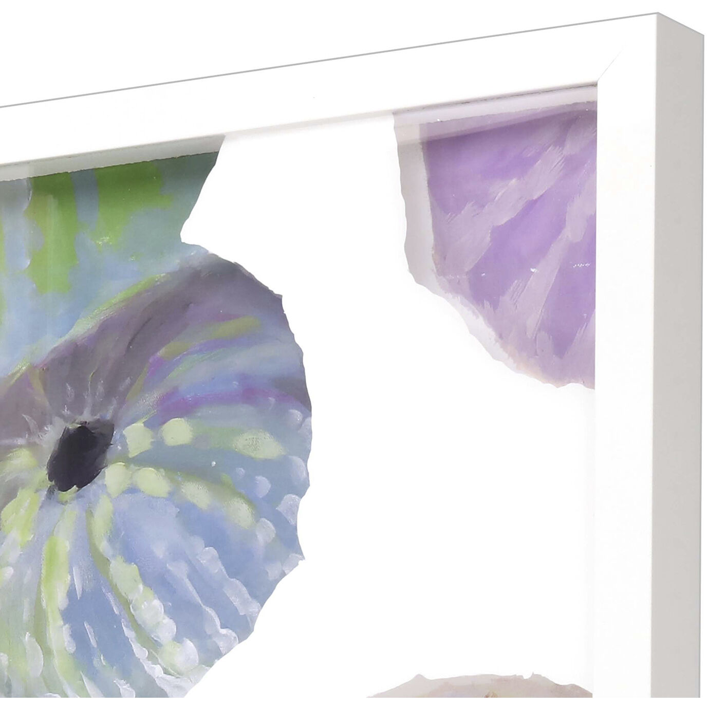 Sea Urchin Blue and Orange and Green and Multi Framed Art, The Studio