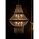 Domo 8 Light 22.5 inch Antique Brass Chandelier Ceiling Light