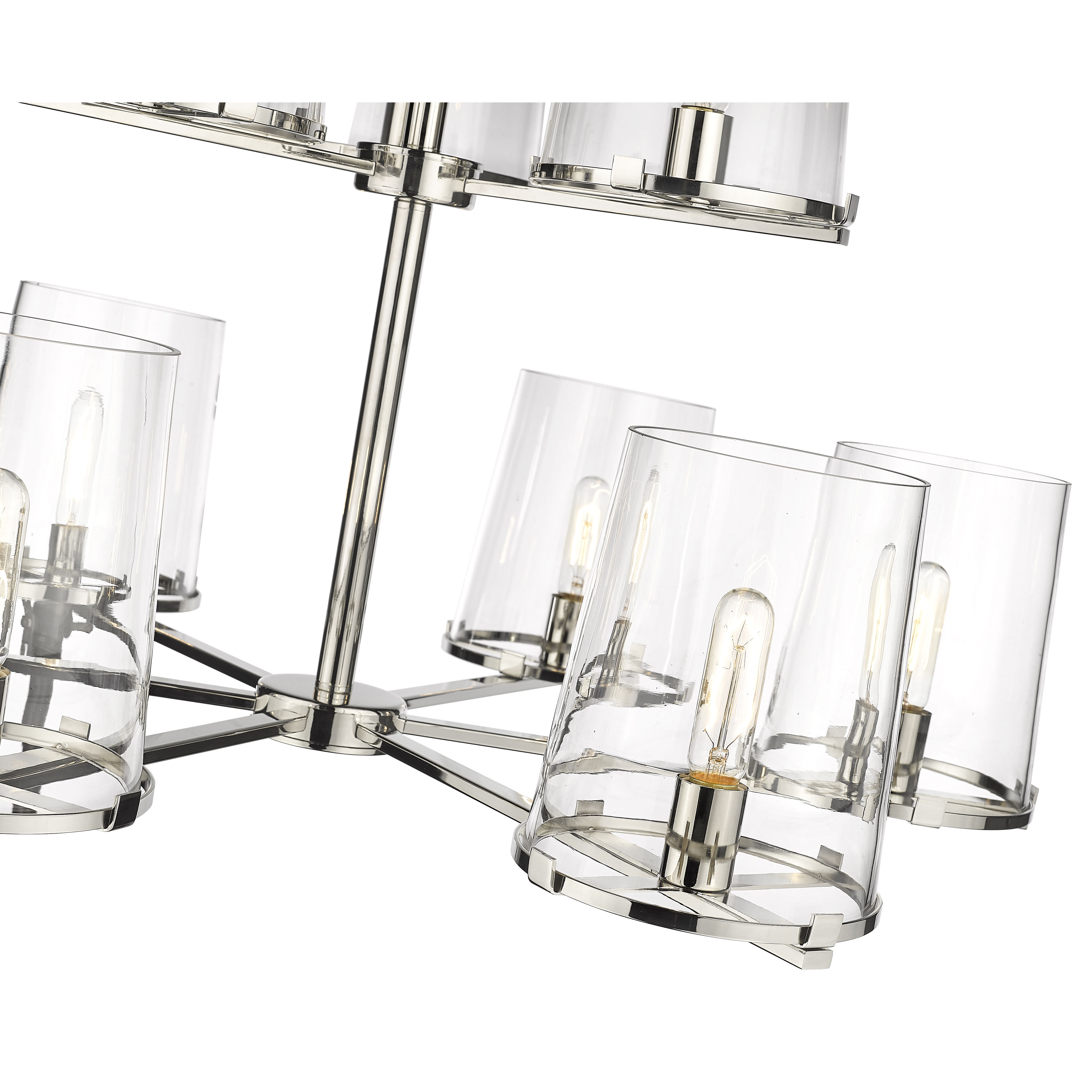 Callista 9 Light 38 inch Polished Nickel Chandelier Ceiling Light