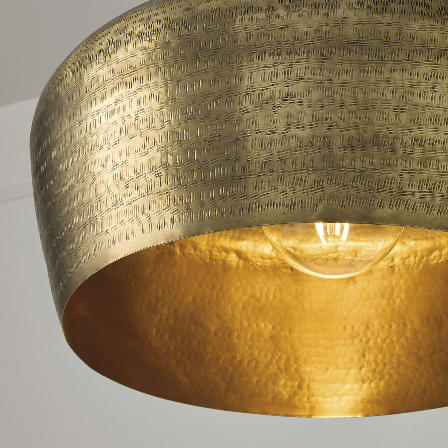 Myriah 1 Light 19.5 inch Tibetan Hammered Brass Pendant Ceiling Light