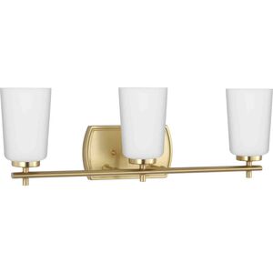 Adley 3 Light 23 inch Satin Brass Bath Vanity Light Wall Light