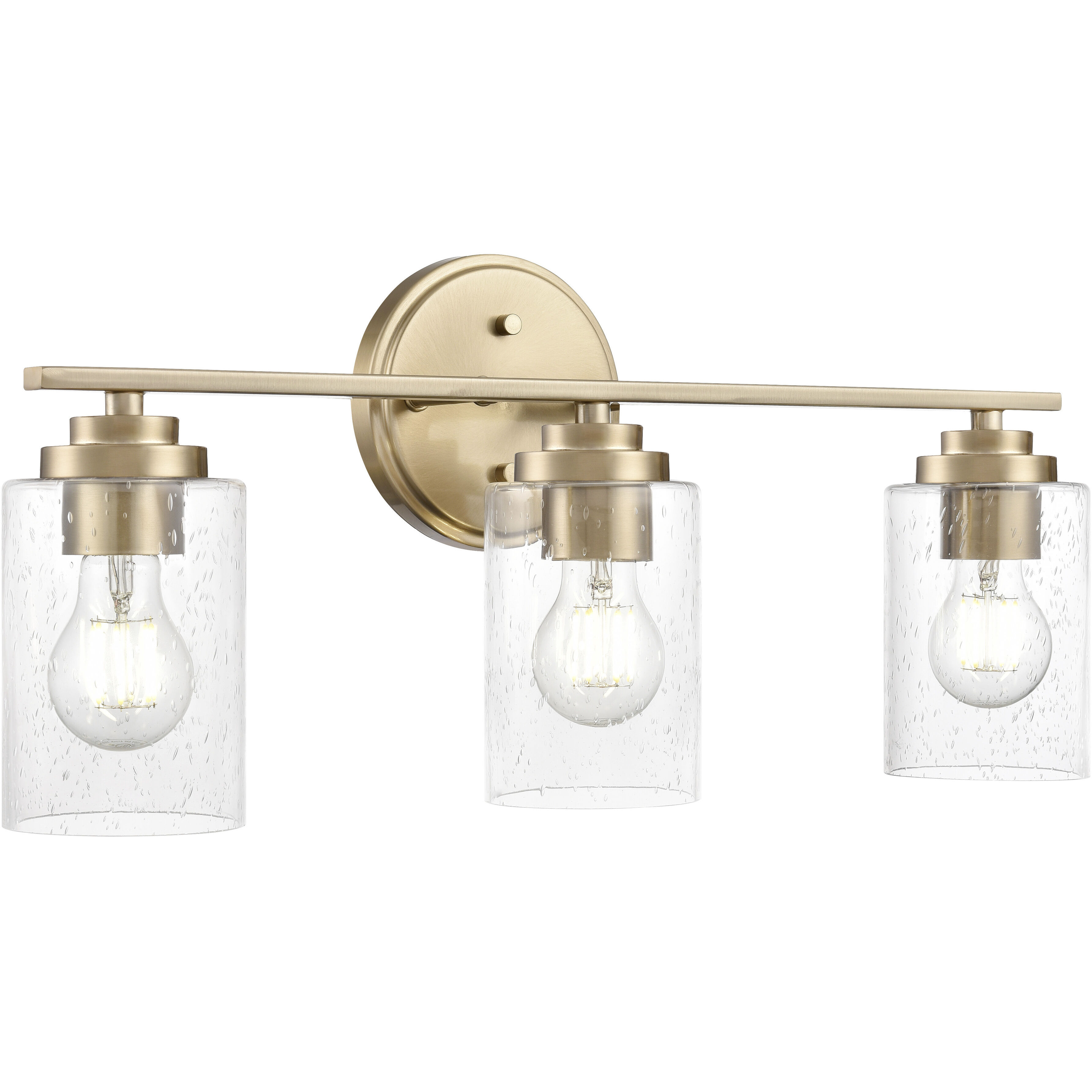 Moven 3 Light 22 inch Modern Gold Bathroom Vanity Light Wall Light