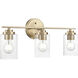 Moven 3 Light 22 inch Modern Gold Bathroom Vanity Light Wall Light