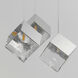 Ice Cube LED 18.5 inch Polished Chrome Multi-Light Pendant Ceiling Light