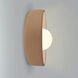Ambiance Collection - Coupe Wall Sconce Wall Light in Adobe, Form+Finish+Function