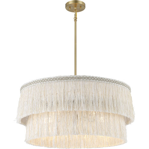 Stella 5 Light 26 inch Natural Brass Pendant Ceiling Light