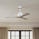 Atlas Nan 52 inch Matte White with Gray Ash Tone Blades Ceiling Fan