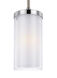 Jonah 1 Light 5.5 inch Satin Nickel / Chrome Pendant Ceiling Light