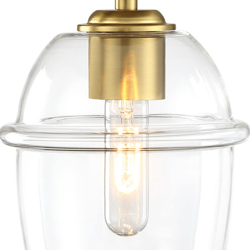 Summer Jazz 1 Light 7 inch Brushed Gold Semi Flush Mount Ceiling Light