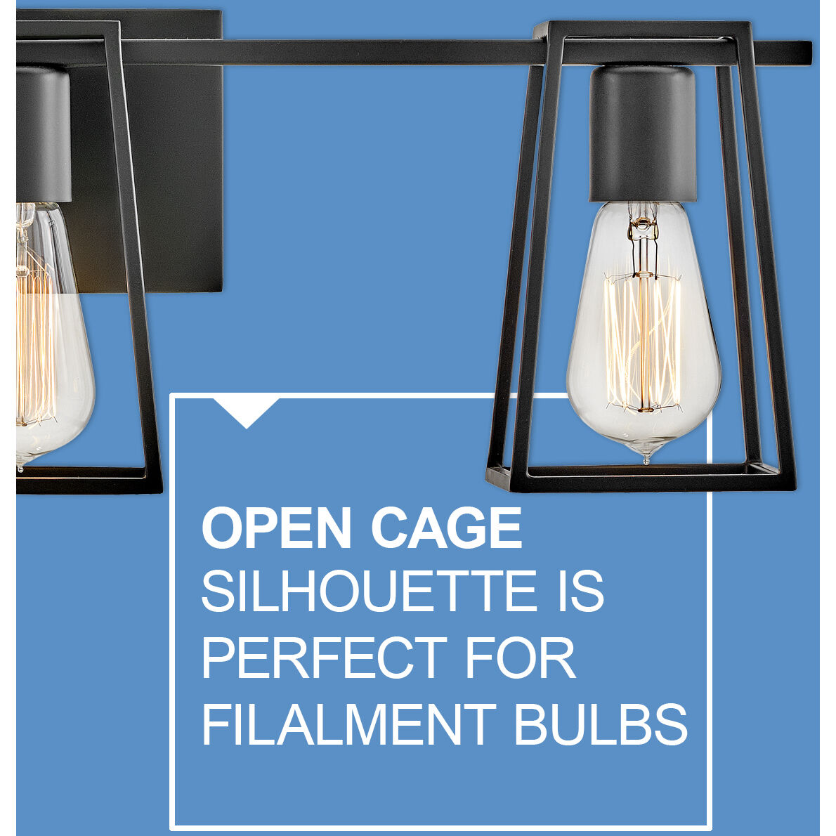 Filmore 24 inch Black Vanity Light Wall Light