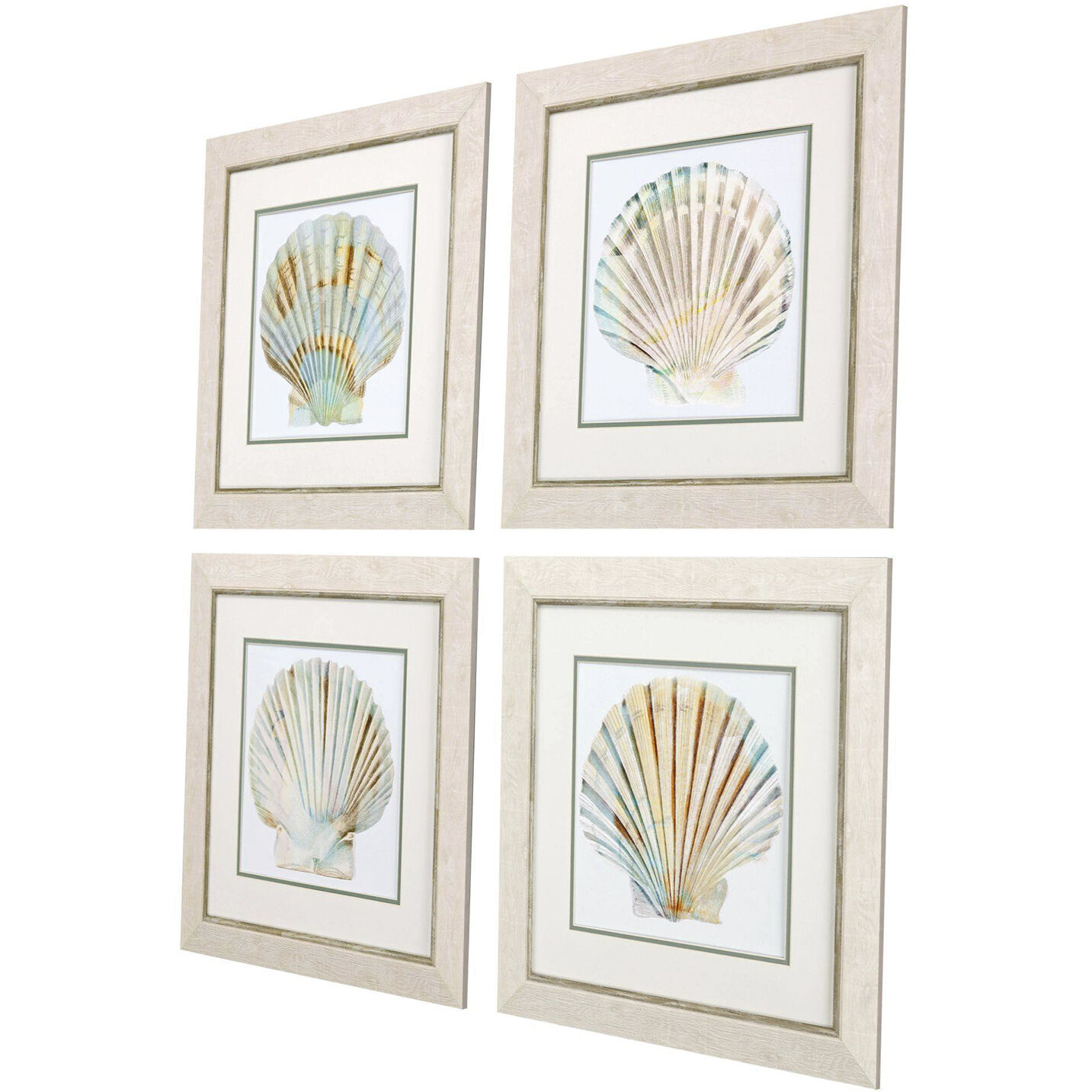 Waterside Turquoise and Teal and Pink and Blue Framed Art, Propac