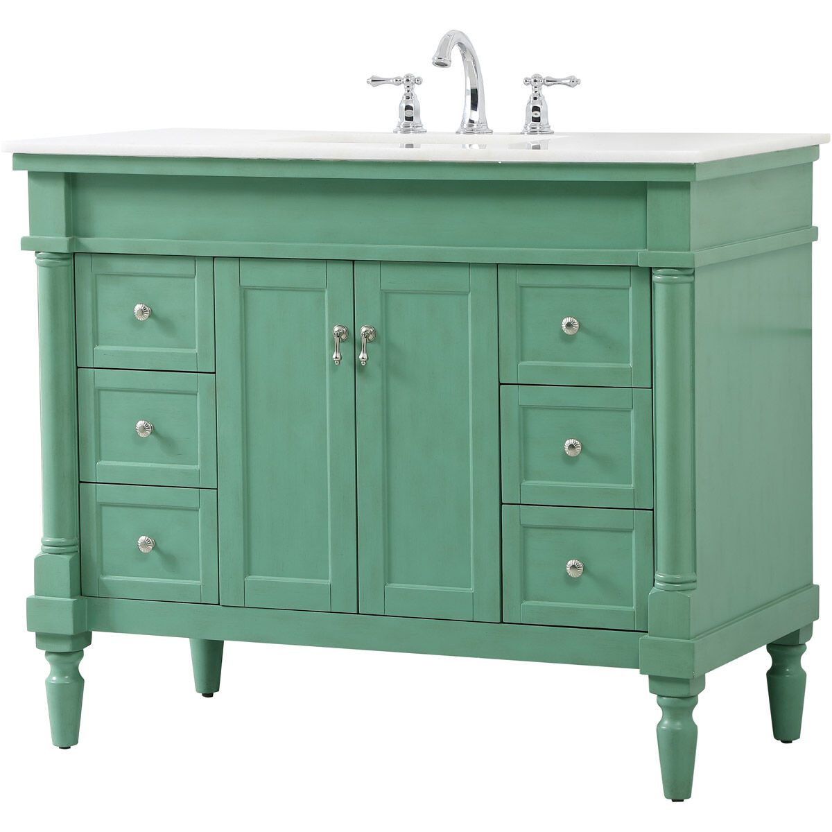 Lexington 42 X 22 X 35 inch Vintage Mint Vanity Sink Set