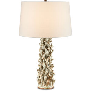 Staghorn 31 inch 150.00 watt Sunken  White Table Lamp Portable Light