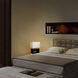 Zen 20 inch 100.00 watt Dark Brown and Brushed Nickel Table Lamp Portable Light