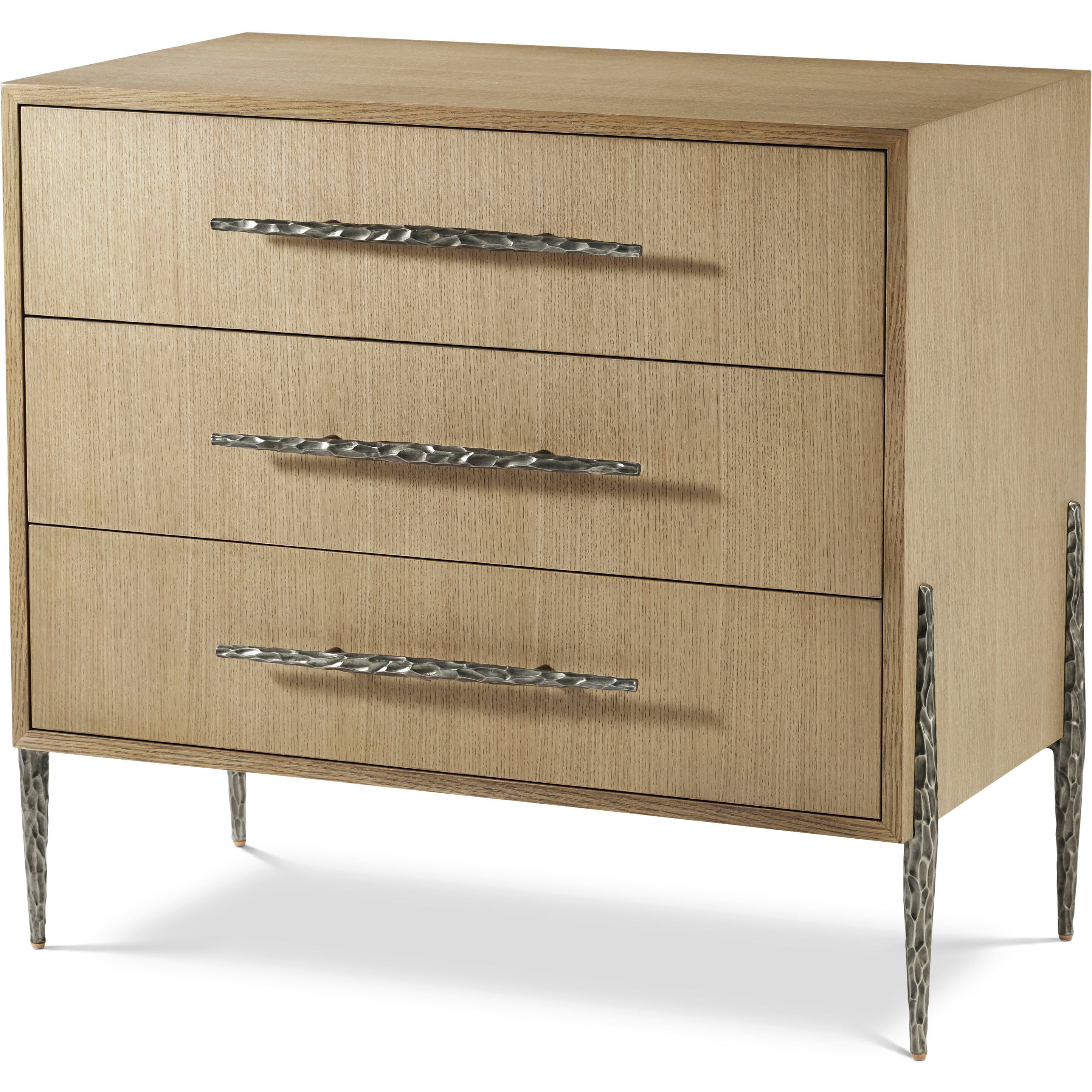 Essence 34 X 31.5 inch Blonde Nightstand, Wooden, 3-Drawer