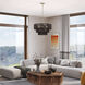 Acordia 6 Light 23 inch Antique Brass Pendant Chandelier Ceiling Light