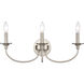 Cecil 3 Light 22 inch Brushed Nickel Vanity Light Wall Light