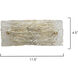 Swan Curved Glass 2 Light 12 inch Clear Textured Glass w/ Antique Brass Wall Sconce Wall Light