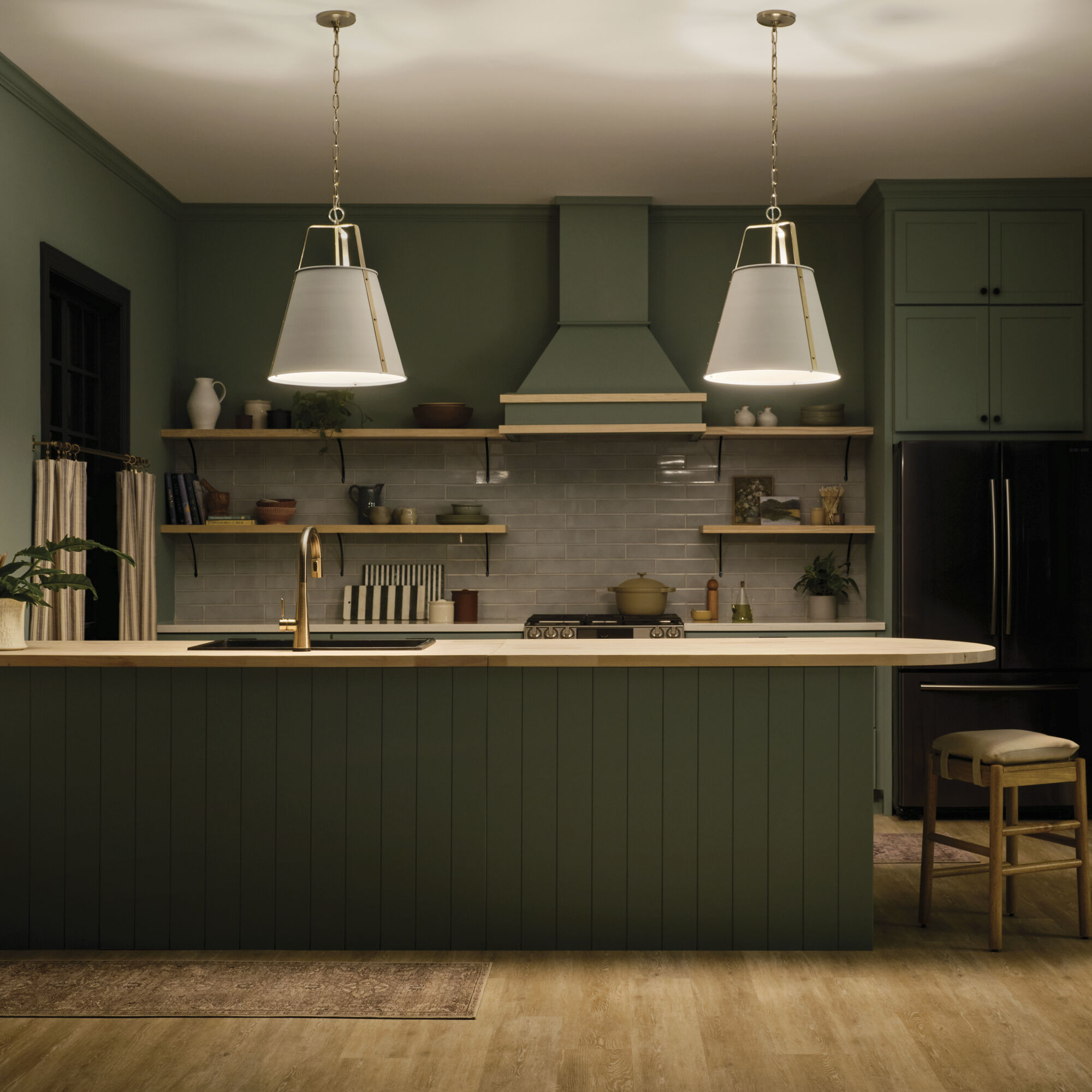 Etcher 2 Light White Pendant Ceiling Light