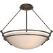 Presidio Tryne 3 Light 18 inch Ink Semi-Flush Ceiling Light in Sand