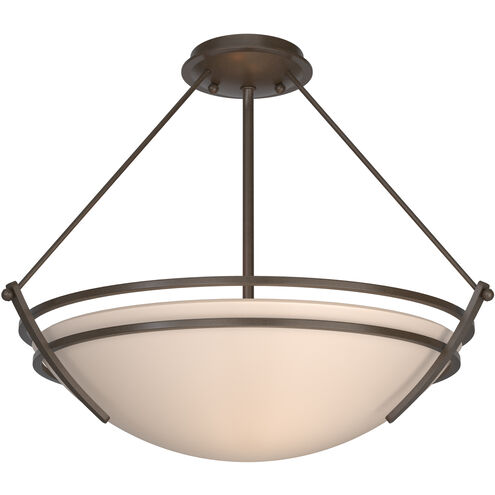 Presidio Tryne 3 Light 18 inch Ink Semi-Flush Ceiling Light in Sand