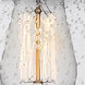 Aditi Large Bell LED 8 inch Brushed Satin Nickel Flush Mount Ceiling Light in Seedy Glass, Aditi