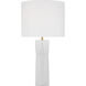 Drew & Jonathan Fernwood 26.5 inch 9 watt Gloss White Table Lamp Portable Light