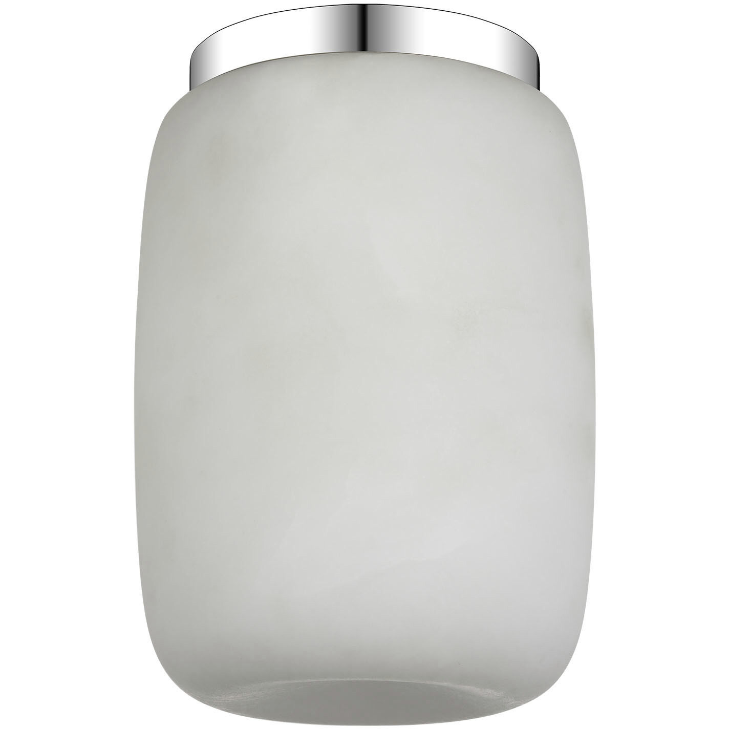 Kelly Wearstler Formosa LED 5.25 inch Alabaster and Polished Nickel Elongated Flush Mount Ceiling Light