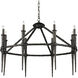 Blackthorn 8 Light 36.5 inch Aged Bronze Chandelier Ceiling Light