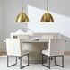 Sean Lavin Sospeso Line-Voltage Pendant Ceiling Light in Natural Brass