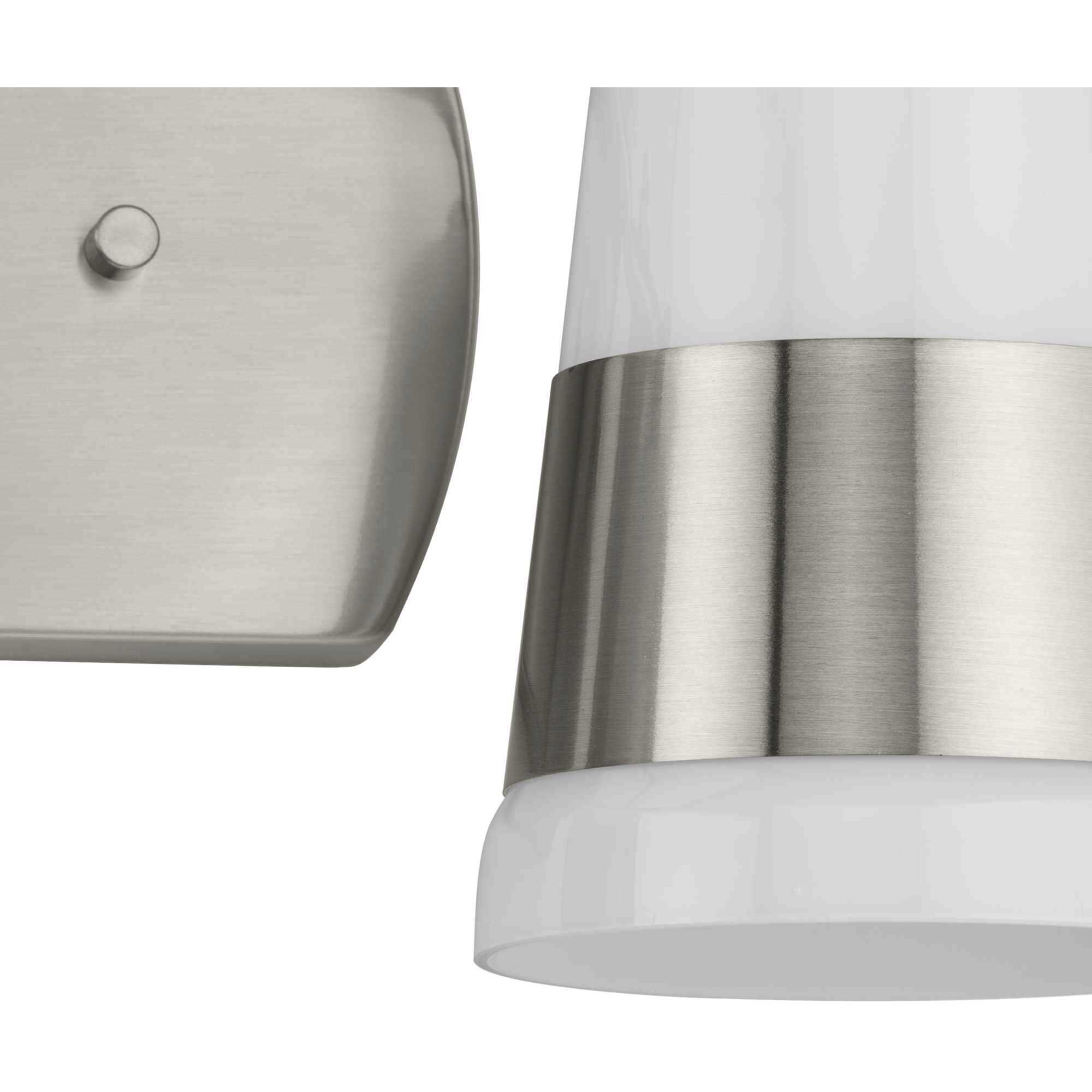 Haven 2 Light 16 inch Brushed Nickel Bath Light Wall Light