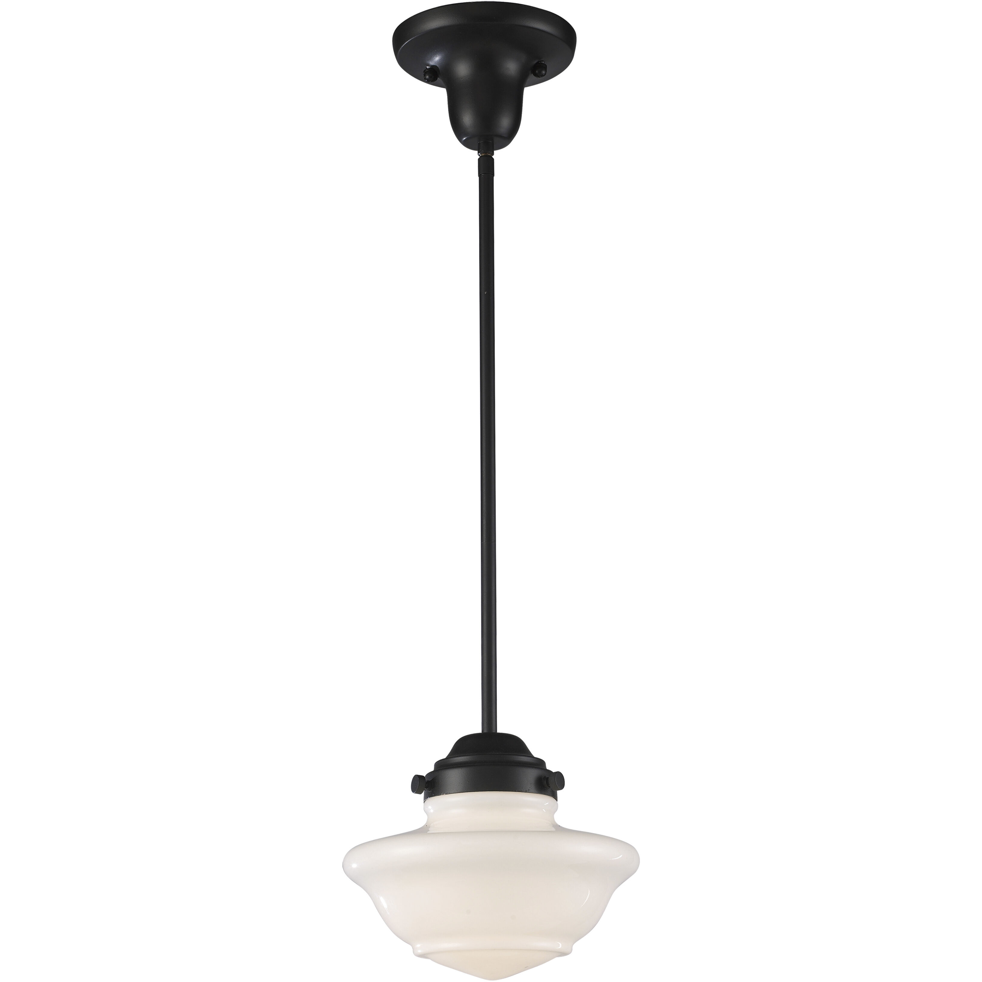 Schoolhouse 1 Light 8 inch Oil Rubbed Bronze Mini Pendant Ceiling Light