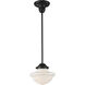 Schoolhouse 1 Light 8 inch Oil Rubbed Bronze Mini Pendant Ceiling Light