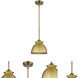 Adirondack 1 Light 8.13 inch Brushed Brass Mini Pendant Ceiling Light
