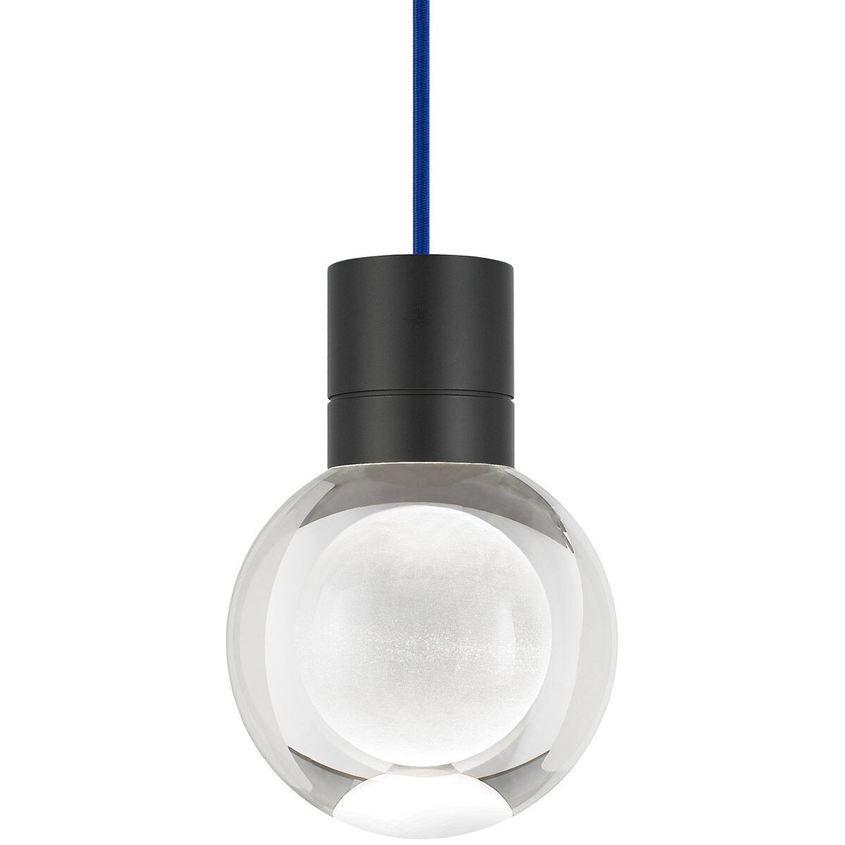 Sean Lavin Mina LED 5 inch Black Pendant Ceiling Light in LED 90 CRI 3000K, Blue Cord, 7, Integrated LED