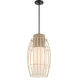 Watermill 1 Light 12.5 inch Coal Pendant Ceiling Light