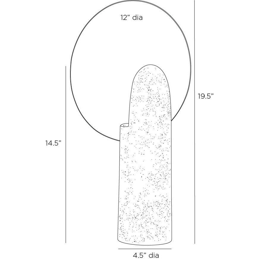 Eclipse 100.00 watt Sand Table Lamp Portable Light