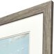 Land and Sea Blue and Pink and Green Framed Art