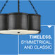 Chance 3 Light 22 inch Blackened Brass Indoor Chandelier Ceiling Light