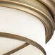 Flushmounts 2 Light 13 inch Classic Brass Flush Mount Ceiling Light