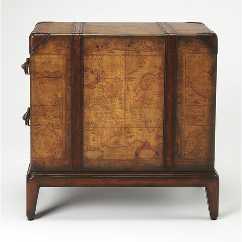 Columbus Old World Map Heritage Chairside Chest