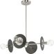 Trimble 4 Light 22.37 inch Brushed Nickel Chandelier Ceiling Light, Design Series