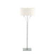 Formae 58.1 inch 100 watt Vintage Platinum Floor Lamp Portable Light in Flax