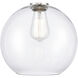 Ballston Concord LED 10 inch Matte Black Mini Pendant Ceiling Light in Clear