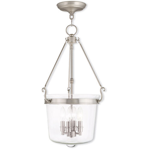 Rockford 4 Light 14.25 inch Brushed Nickel Pendant Ceiling Light