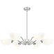 Breton 6 Light 39 inch Brushed Nickel Chandelier Ceiling Light